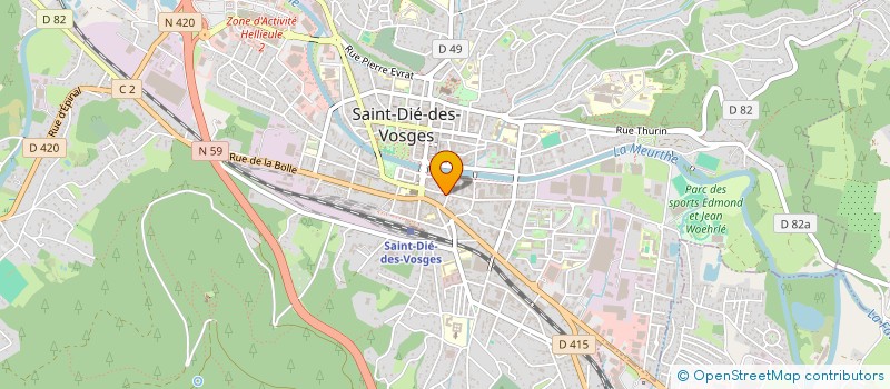 localisation de l'entreprise EMILIE OTTOLINI ASSURANCES  SAINT-DIE-DES-VOSGES