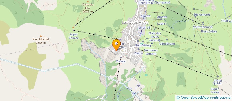 localisation de l'entreprise EMILIE PARIS  LES DEUX ALPES