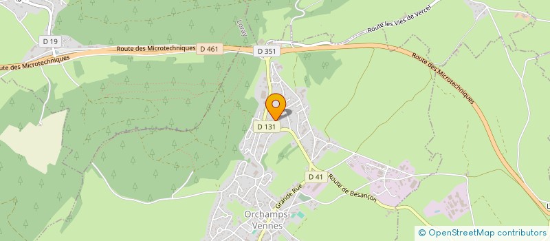 localisation de l'entreprise EMILIE PETIT  ORCHAMPS-VENNES