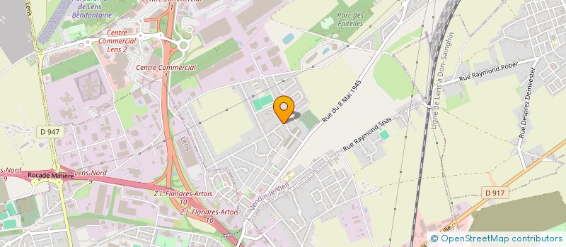 localisation de l'entreprise EMILIEN  VENDIN-LE-VIEIL