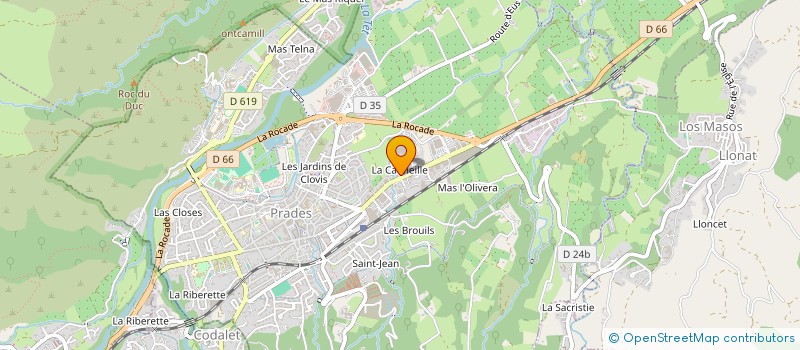 localisation de l'entreprise EMILIENNE  PRADES