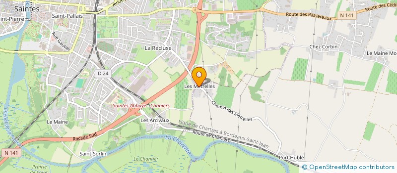localisation de l'entreprise EMILIMMOBILIER à CHANIERS