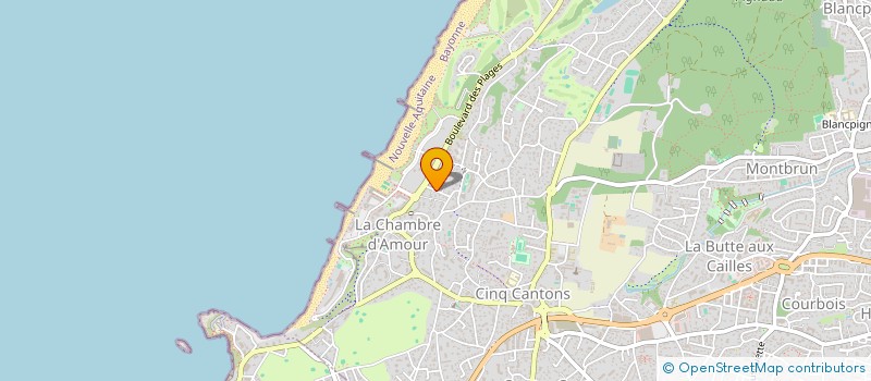 localisation de l'entreprise EMILINE à ANGLET