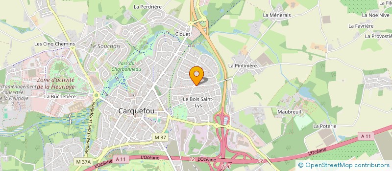 localisation de l'entreprise EMILION  CARQUEFOU