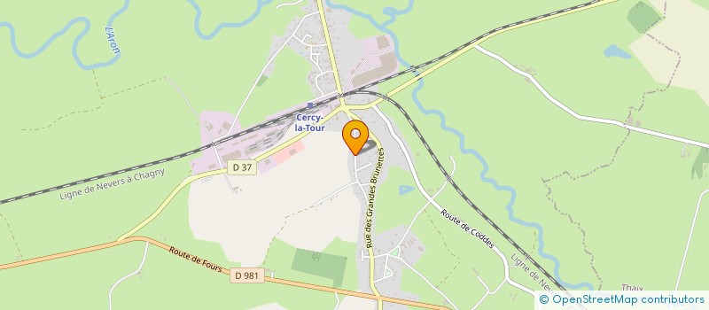 localisation de l'entreprise EMILISE  CERCY-LA-TOUR