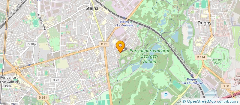 localisation de l'entreprise EMILOG  STAINS