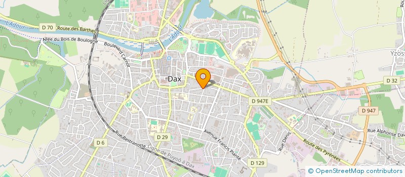 localisation de l'entreprise EMILOU à DAX