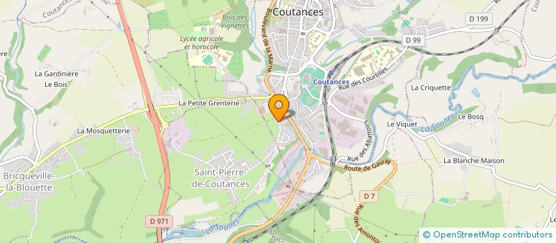 localisation de l'entreprise EMILOU DISTRI à COUTANCES