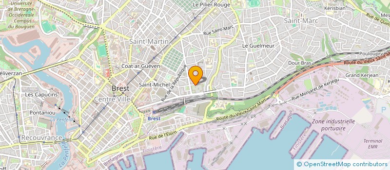 localisation de l'entreprise EMIMMO  BREST