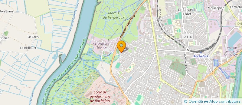 localisation de l'entreprise EMINES  ROCHEFORT