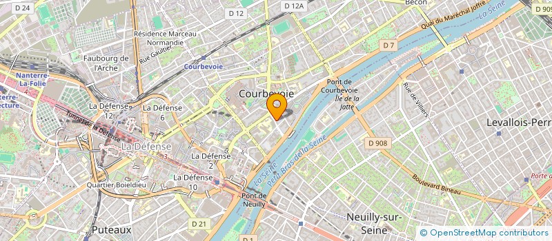 localisation de l'entreprise EMIPI à COURBEVOIE