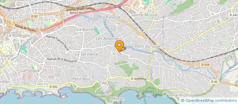 localisation de l'entreprise EMIPRA  TOULON