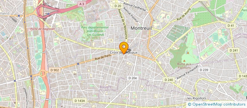 localisation de l'entreprise EMIR à MONTREUIL