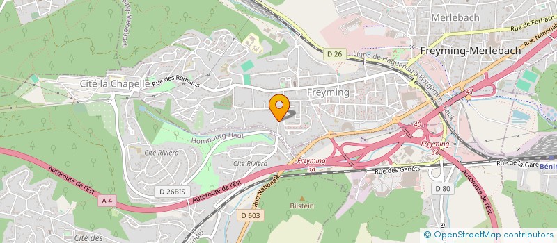 localisation de l'entreprise EMIR  FREYMING-MERLEBACH