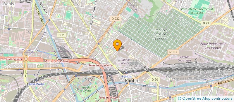 localisation de l'entreprise EMIR à PANTIN