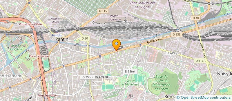 localisation de l'entreprise EMIR-BAT  PANTIN