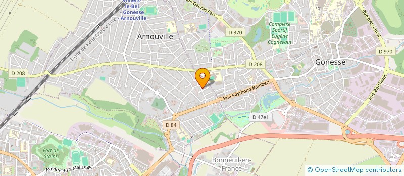 localisation de l'entreprise EMIR BAT à ARNOUVILLE
