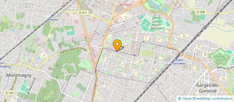 localisation de l'entreprise EMIR CONSULTING à SARCELLES