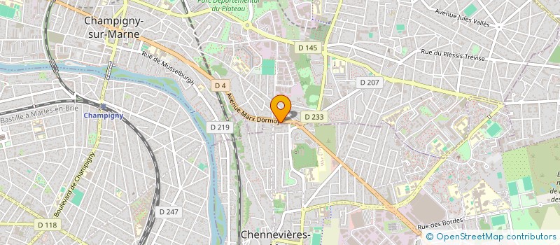 localisation de l'entreprise EMIR PEINTURE à CHAMPIGNY-SUR-MARNE