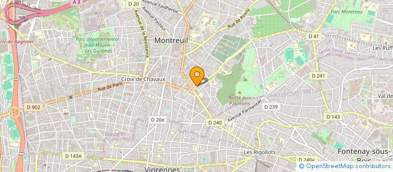 localisation de l'entreprise EMIRAS.COM à MONTREUIL