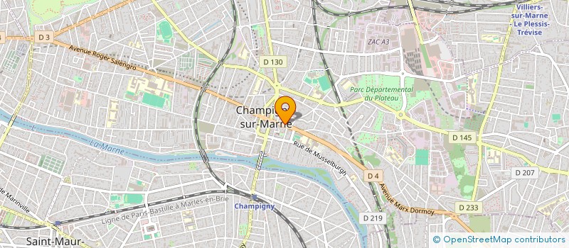 localisation de l'entreprise EMIRBAT à CHAMPIGNY-SUR-MARNE