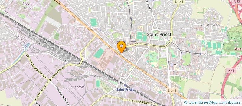 localisation de l'entreprise EMIRIS  SAINT-PRIEST