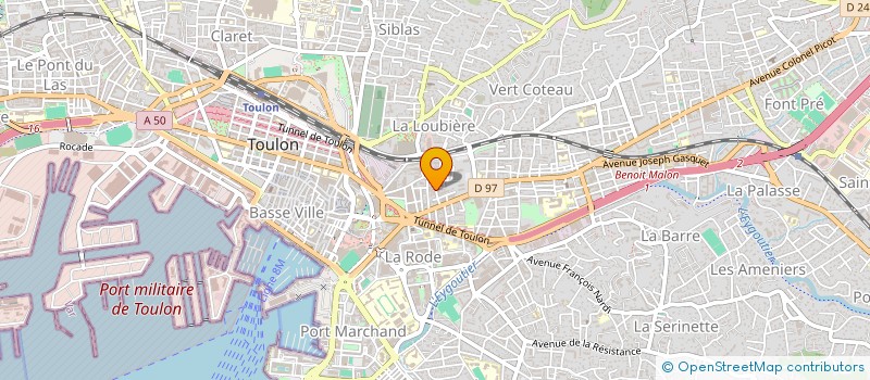 localisation de l'entreprise EMIS TRANSPORT à TOULON
