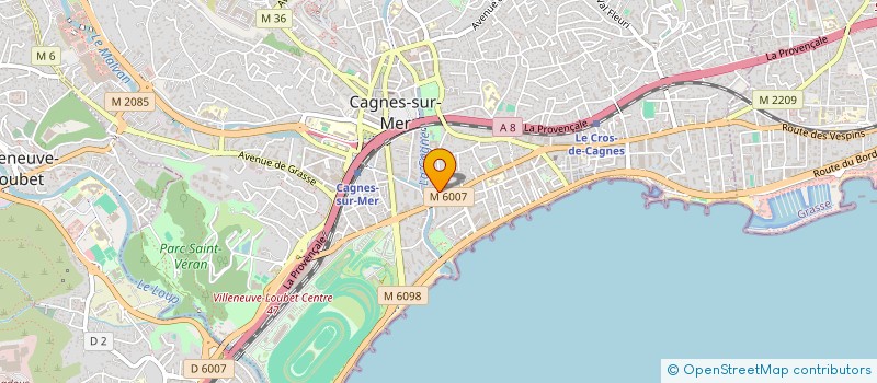localisation de l'entreprise EMISAND à CAGNES-SUR-MER