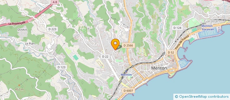 localisation de l'entreprise EMISTO à MENTON