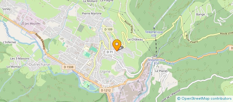 localisation de l'entreprise EMITHI  UGINE