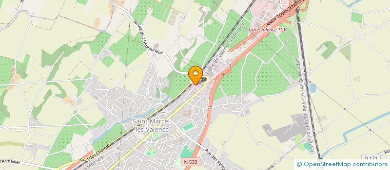 localisation de l'entreprise EMITHYS à SAINT-MARCEL-LES-VALENCE