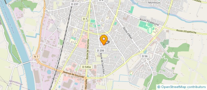 localisation de l'entreprise EMIVA 342 à MONTELIMAR