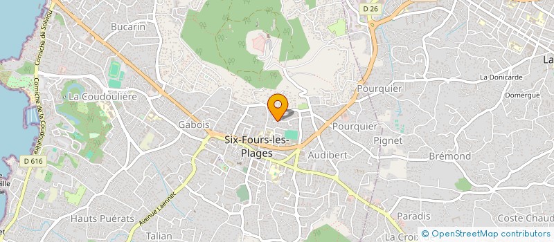 localisation de l'entreprise EMIVA à SIX-FOURS-LES-PLAGES