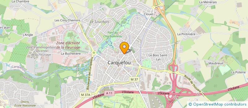 localisation de l'entreprise EMIX à CARQUEFOU