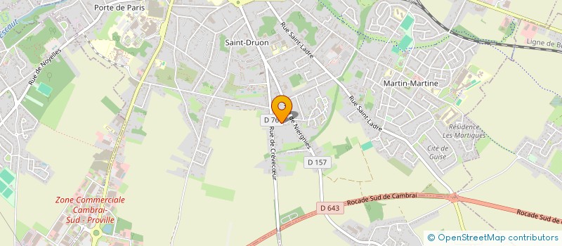 localisation de l'entreprise EMIZACRIM à SERANVILLERS-FORENVILLE