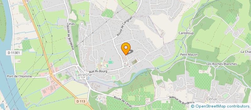 localisation de l'entreprise EMJ 33  LATRESNE