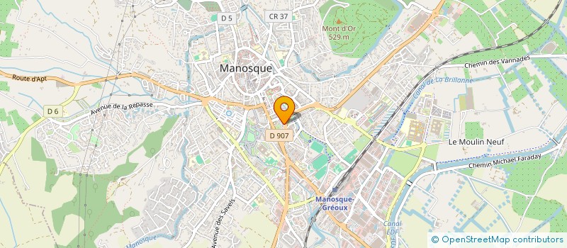 localisation de l'entreprise EMJ ASSURANCE  MANOSQUE