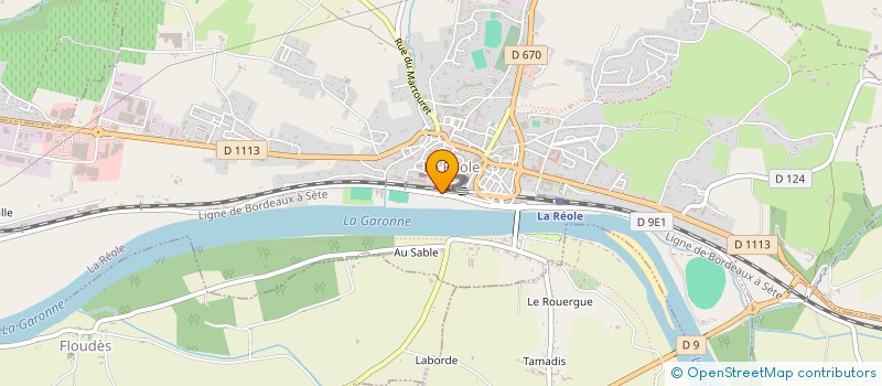 localisation de l'entreprise EMJ ELEC  LA REOLE