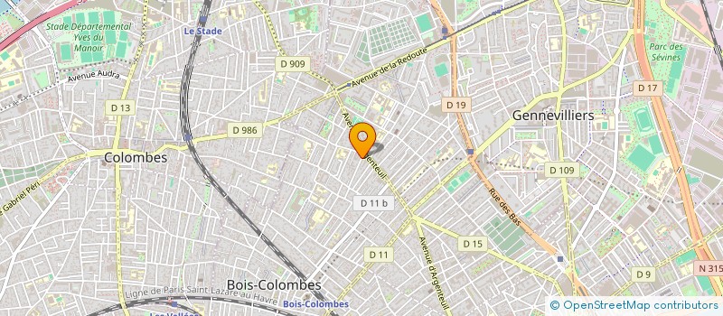localisation de l'entreprise EMJ LIMITED à BOIS-COLOMBES