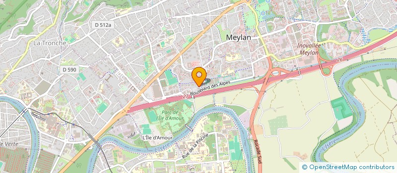 localisation de l'entreprise EMJ TOITURE  MEYLAN