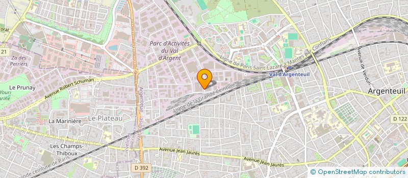 localisation de l'entreprise EMJ TRAITEUR  ARGENTEUIL