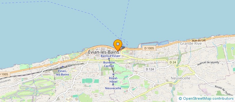 localisation de l'entreprise EMJB à EVIAN-LES-BAINS
