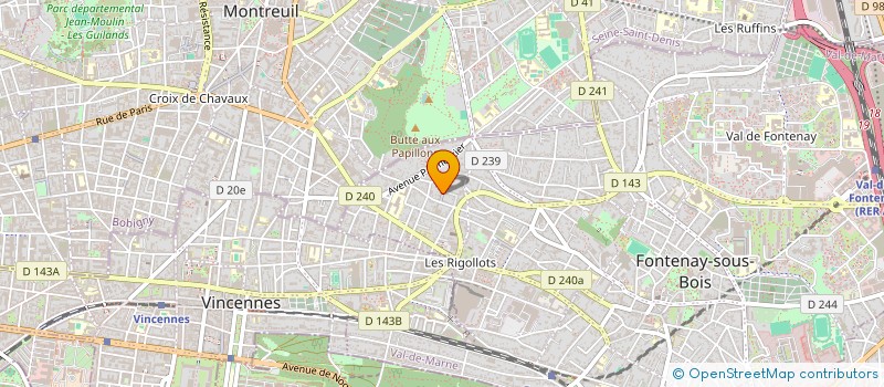 localisation de l'entreprise EMJI à FONTENAY-SOUS-BOIS