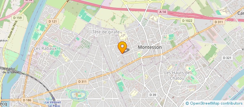 localisation de l'entreprise EMJI  MONTESSON