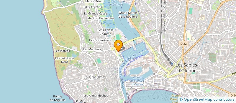 localisation de l'entreprise EMJOY IMMO à LES SABLES-D'OLONNE