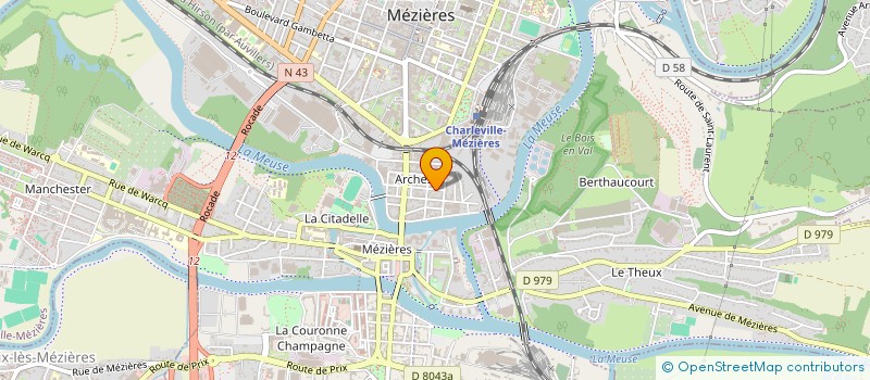 localisation de l'entreprise EMJU  CHARLEVILLE-MEZIERES
