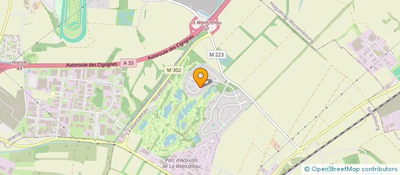 localisation de l'entreprise EMK  LA WANTZENAU