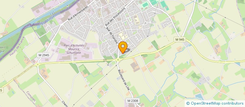 localisation de l'entreprise EMK CONSULTING  COMINES