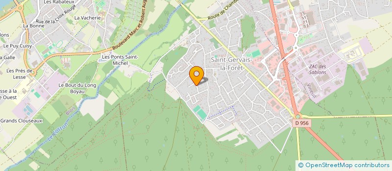 localisation de l'entreprise EMKP  SAINT-GERVAIS-LA-FORET