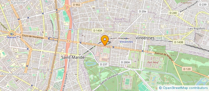 localisation de l'entreprise EMKS PARIS à VINCENNES